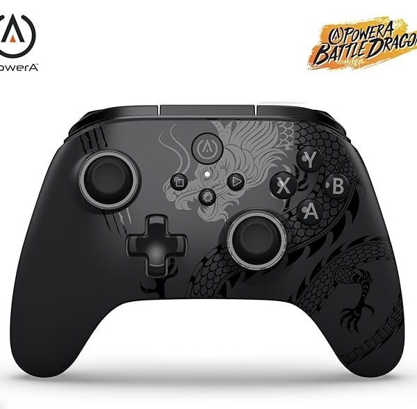 PowerA Battle Dragon™ Wireless Controller for PC and Cloud Gaming: Magnetic Hall Effect, Asymmetric Rumble Motors, 20h Playtime (Not for iOS)