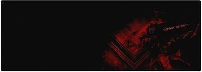 spincart Large Gaming XXL Extended Mouse Pad with Nonslip Base,Desk Mat For Desktop, Laptop, Keyboard , Tablet Macbook Mousepad??(Black, Red)